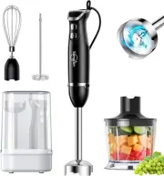 Normal, 6 In 1 Immersion Blender & Mixer & Milk Frother & Chopper & Cup & Base
