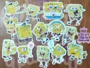 14 pcs Stickers: SpongeBob Glossy Stickers