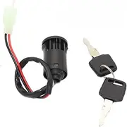 Ignition Key Switches Universal Motorcycle Ignition Switch Waterproof Electric Door Lock Electric Start ATV Key Ignition Barrel Key Switch(1PC)