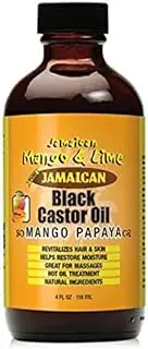 Jamaican Mango & Lime Black Castor Oil (Mango Papaya) 4oz
