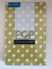 SHERIDAN Pop cotton/ poly STANDARD 50 x 75cm PILLOW CASE Citrus white spot