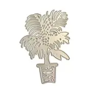 Metal Die Cuts Potted Leaf Cutting Dies Stencils DIY Cutting Template Scrapbook
