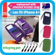 Travel Wallet Passport Holder Card Organizer Bag iPhone 7 Case Pouch +Strap+Pen