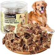 Diced Chicken and Cheese Baked Dog Treats, 100% Nutral Dog Snacks, Grain-Free,Training or Rewards for Dogs,128g