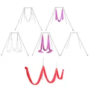 Aerial Yoga Stand Frame Yoga Swing Bar Hammock Bracket w/Aerial Silk Kit Gym