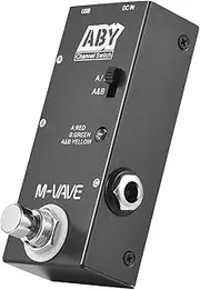 Aby Line Selector Ab Switch Guitar Effect Pedal True Bypass Guitar Bass Pedal Ab Box - Aby Channel Switch Black