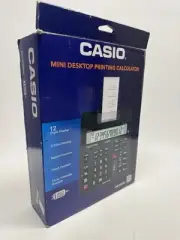VINTAGE SEALED Casio HR-200RC Mini Desktop Printing Calculator 12 Digit Display