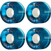 Powell-Peralta Clear Cruiser Blue Skateboard Wheels - 63mm 80a (Set of 4)