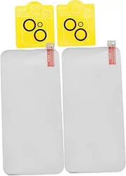 Angoily 2 Sets Ultra Clear Screen Protector No Bubble Tempered Glass Protective Film and Camera Lens Film Compatible 13 Mini