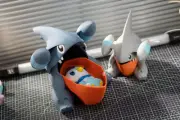 Pokemon Gible Flip- Top Storage Bin - Case - Organiser
