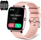 Smart Watch Answer/Make Calls, IP67 Waterproof Fitness Tracker 1.69" Pink