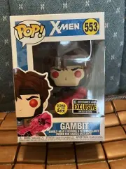 Funko POP! X-men Gambit GITD Entertainment Earth Exclusive w/ Foldable Protector