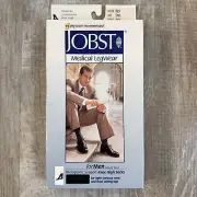 JOBST For Men Compression 15-20 mmHg Moderate Knee High Socks SMALL Black New