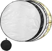TEHAUX 5 Portable Light Diffuser Light Diffuser 5 in 1 Reflector Round Reflector Reflective Boards Photography Reflective Cloth