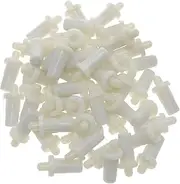 [PIYANYO] 50pcs Shutter Louver Repair Pins Spring Loaded Repair Pins Replacement Plantation Shutters Tools White