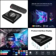 8K Android TV Box 13.0 2GB RAM 16GB ROM con WiFi6 HDR10 para casa y familia homb