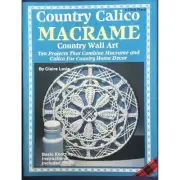 Country Calico Macrame Wall Art Pattern Book by Claire Lavin