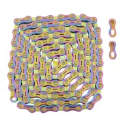 YBN 10 Speed Chain 120 Link w/ Power Lock for Shimano Sram Campagnolo , RainBow