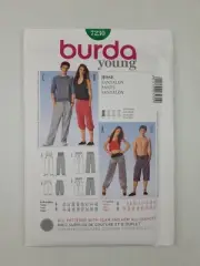 Burda Sewing Pattern 7230 Adult Unisex Pants Pattern Size US 6-20 EUR 32-46 NEW