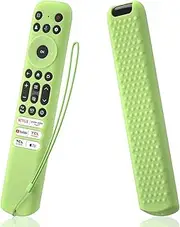 [AKSHFETH] Silicone Remote Cover for TCL RC813 FMB1/RC923 FMB3 Smart TV Remote Silicone Protective Case for TCL RC813 Remote Control Cover with Lanyard (glow green)