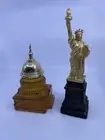 2 Vtg Avon After Shave/Cologne Decanter Bottles Statue Of Liberty Capital A3