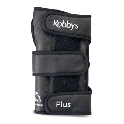 Robby's Bowling Black Leather Plus Positioner Wrist Support Cool Max Repl