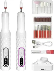 Nail Drill Machine - Nail Drill Kit | Professional Nail File Polishing Tool | Electric File Efile Set for Acrylic Gel Nails | 15000 Rpm Manicure Grooming Tool with 3 Adjustable Speed for Grinding