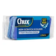 Chux Non Scratch Scourer Sponge 2 pack