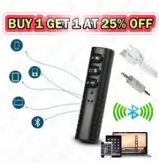 Wireless Mini 3.5mm Bluetooth Car Set Hands free Jack AUX Audio Receiver Adapt