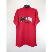 Balenciaga Oversizes Fit Many Kisses Tee T-Shirt in Red BNWT Size: 1