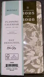 2025-2026 Blue Sky Day Designer Tess Monthly Pocket Planner (3.63" x 6.13")