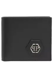 Philipp Plein wallet men AACA-MVG0509-PLE075N_02 Black leather pursue billfold