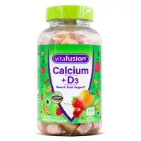 在飛比找蝦皮購物優惠-美國 Vitafusion 鈣含維生素D3 兒童成人果味輕鬆