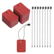 Price Tags and Hang Tag String Clothing Tag, 2"x1.4" Red 250 Set