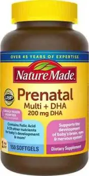 Nature Made Prenatal Multi + DHA, 200Mg, 150 Softgels