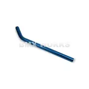 ProBMX Seat Post Aluminium Fluted Layback 22.2mm x 400mm - Blue Old School BMX