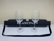 Rare JB Blancpain 1735 Exclusive Watch Brand Pair Tyrol Crystal Wine Glasses