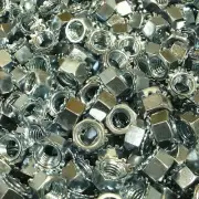 (250) 3/8"-16 Keps Lock Nut (K-Lock) Hex Nut Coarse Thread Zinc Plated