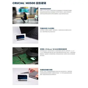 Micron 美光 Crucial MX500 1TB 2.5吋 SATAⅢ SSD 固態硬碟 現貨 廠商直送