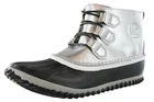 SOREL WOMEN'S OUT 'N ABOUT WATERPROOF LEATHER BOOTS COLOR LUX/BLACK