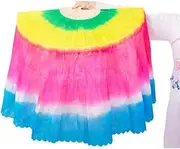 [DookAa] Hand Fan Folding,Silk Hand Fans,Faux Silk Dance Fan Gradient Colour Stage Performance Fan Suitable for Belly Dance Oriental Dance Egyptian Dance (Color : RedLeft) (Color : Redleft) (Color : Pink Blue