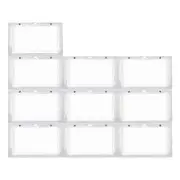 Ozoffer 1x/10x Premium Shoe Box Storage side Magnetic Sneakers Organizer Side Display