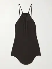 [Rick Owens] Rick Owens - Skorpio Ribbed-knit Tank - Dark gray - IT44 IT 44 Gray