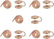 [Hobbspring] Pressure Earrings for Keloids Rose Gold Spiral Non-Pierced Earrings 304 Stainless Steel Clip Earrings Compression Earrings Adjustable Keloid Earrings for Women Men Ladies, Stainless Steel