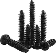 Self Tapping Screws 20-100pcs M1/M1.2/M1.4/M1.5/M1.7/M1.8/M2/M2.3/M2.6/M3/M4/M5/M6 Carbon Steel Cross Recessed Round Head Self-Tapping Small Screws, M1.7x6mm(M2.6x10mm)