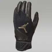 Jordan Adult XL Fly Elite Baseball Batting Gloves Black Gold J1004384 075