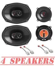 JBL 6x9" Front & 5.25" Rear Door Speaker Upgrade for 2002 - 2008 Dodge Ram 1500