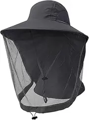 [Beisto] Mosquito Head Net Hat Bug Hats with Netting Sun Hat Bucket Hat Gardening Hat Bee Keeper Hats Safari Fishing Hat Gnat Hat