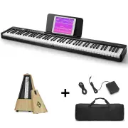 Eastar EP-10 Foldable Semi-Weighted Full Size 88-Key Portable Electric Piano - Piano + Metronome