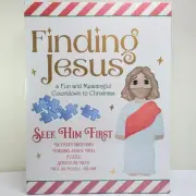 Finding Jesus Doll Christmas Countdown Puzzle Book Box Set (Seek Him First) NEW